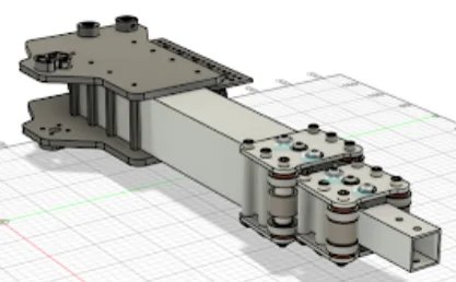 Telescoping arm assembly — the FRC architecture adapted to FTC motors.