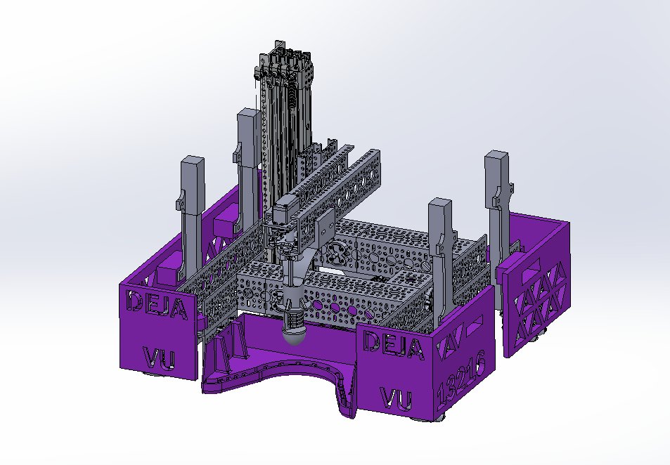 Mid-season CAD iteration with the telescoping stages through vertical.